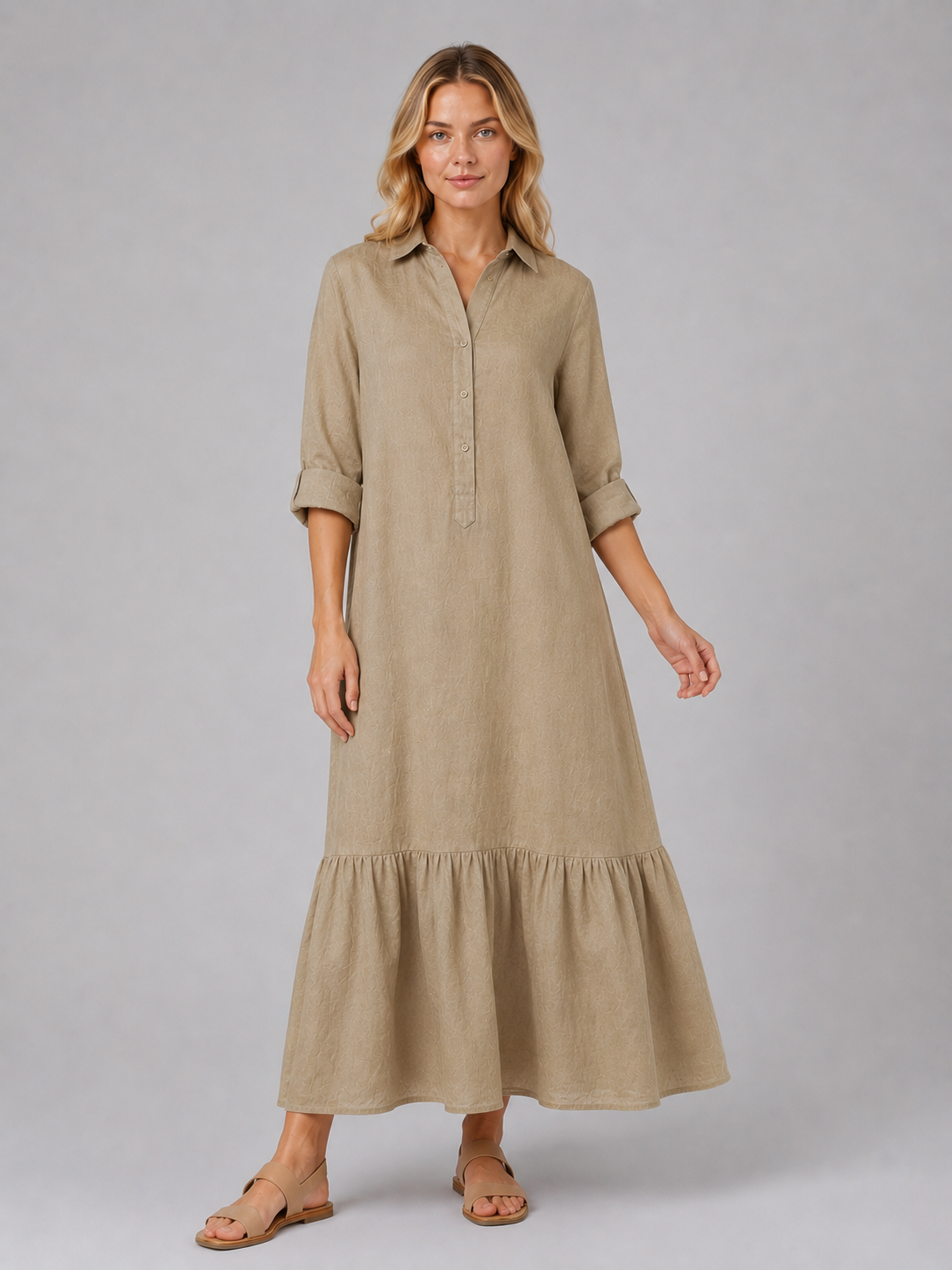 Sienna Tiered Shirt Dress — view 2