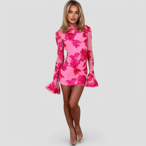 Anais Embroidered Mini Dress — view 2