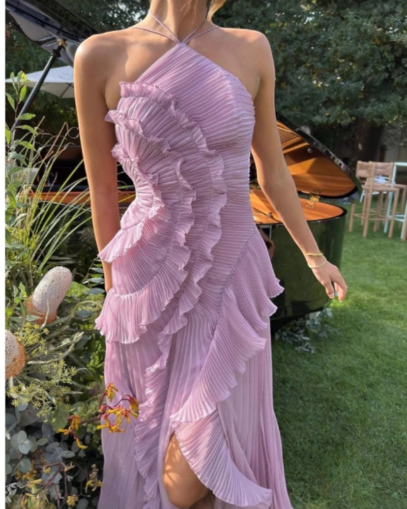 Elena Halter Maxi Dress — view 2
