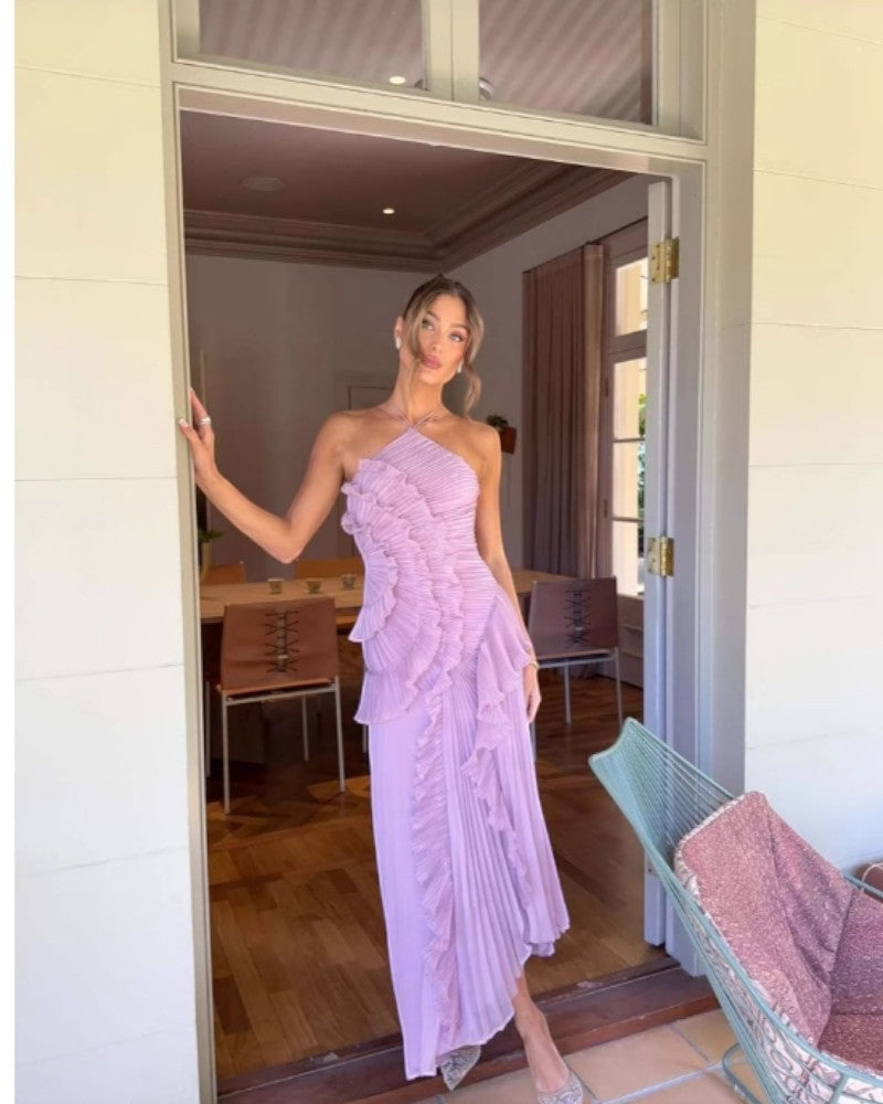Elena Halter Maxi Dress — view 4