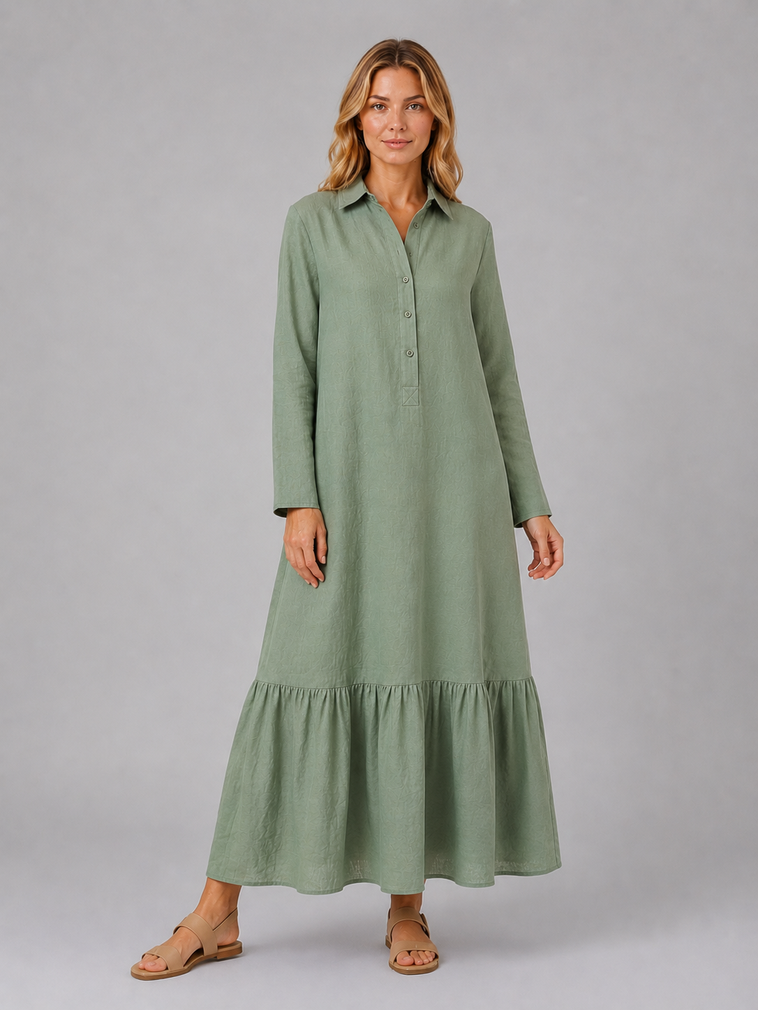 Sienna Tiered Shirt Dress — view 4