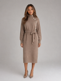 Halle Roll-Neck Knit Dress — view 1
