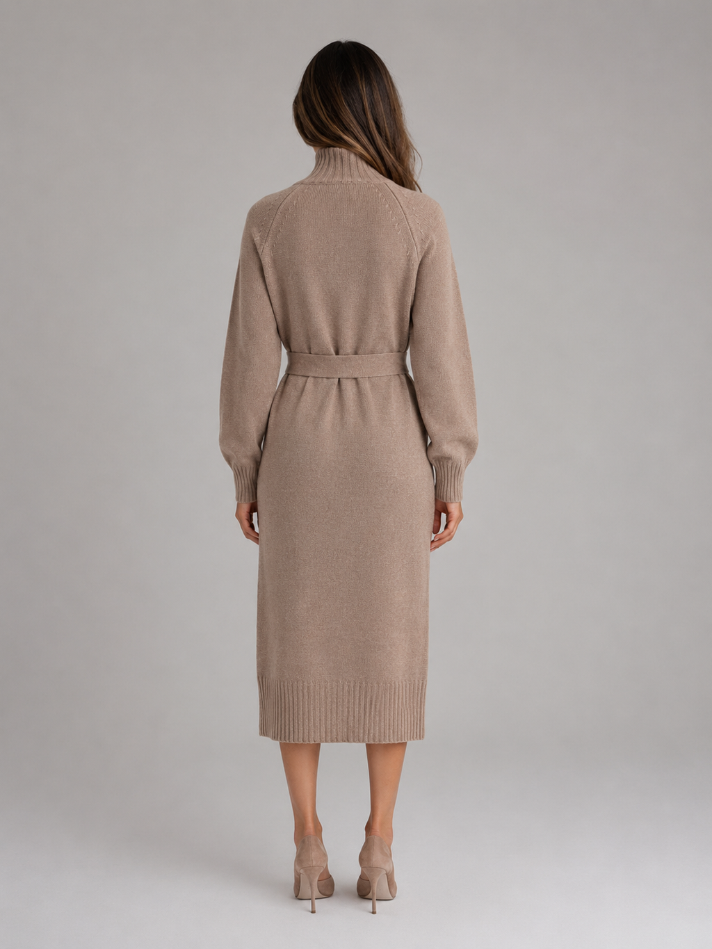 Halle Roll-Neck Knit Dress — view 4