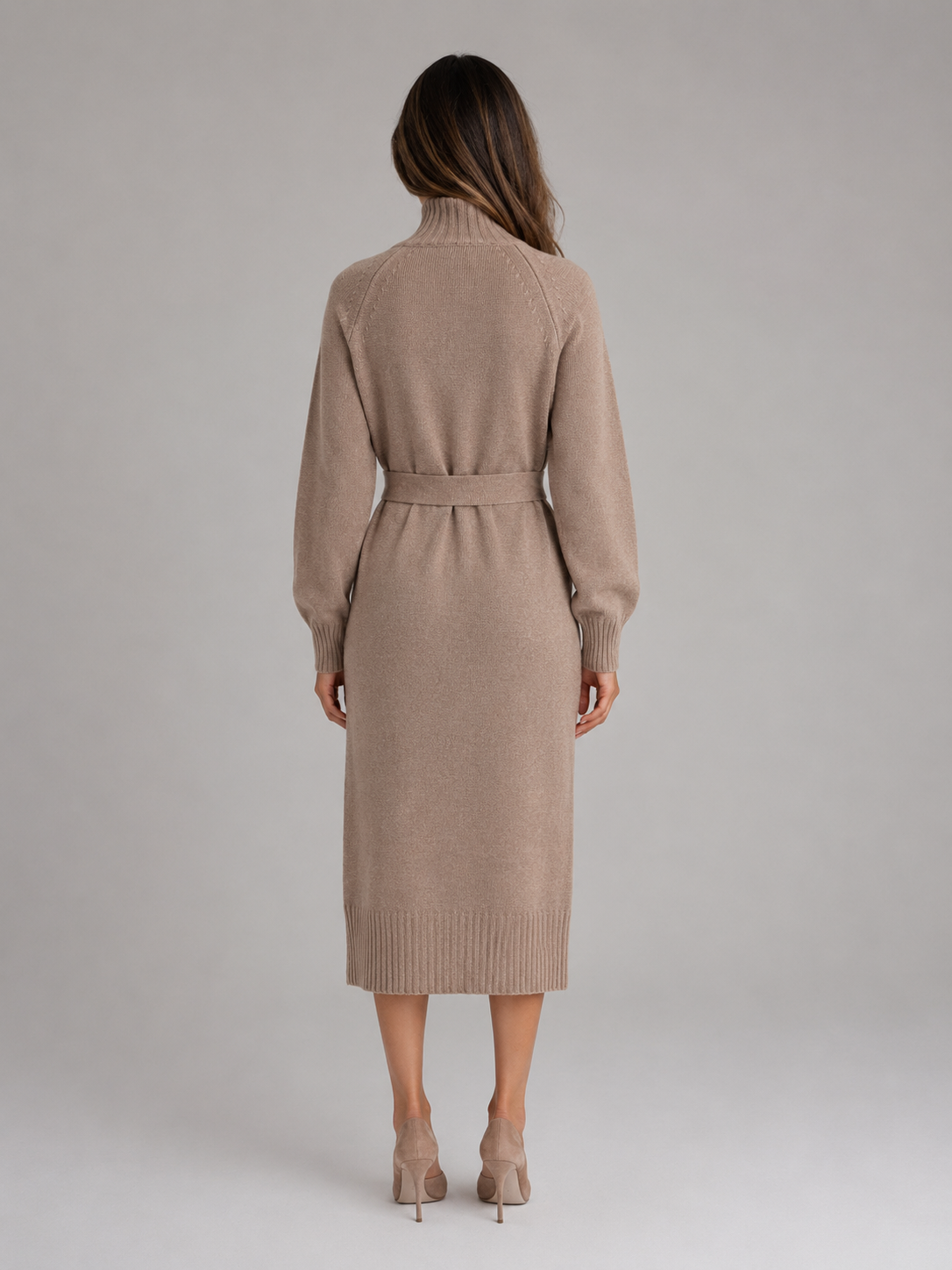 Halle Roll-Neck Knit Dress — view 4