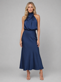 Delphine Satin Midi Dress — view 1