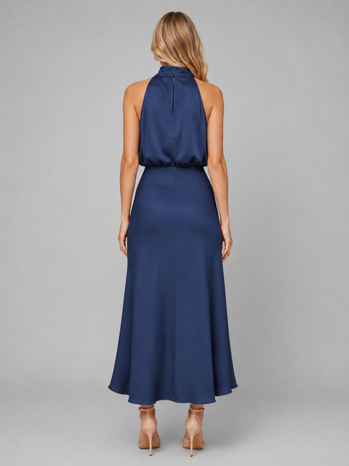 Delphine Satin Midi Dress — view 2