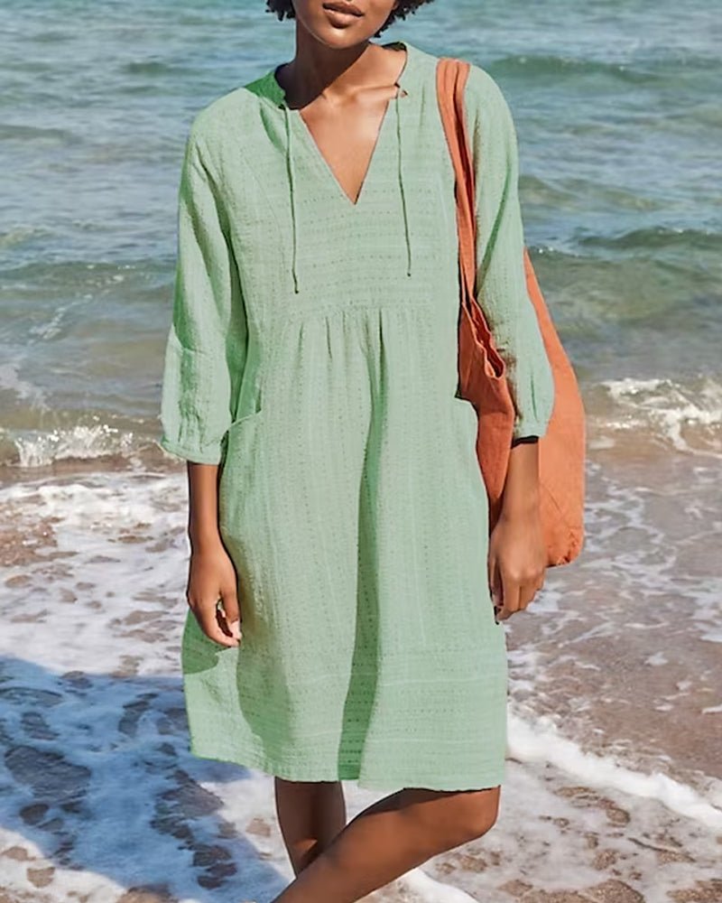 Liv Cotton Midi Dress — view 3