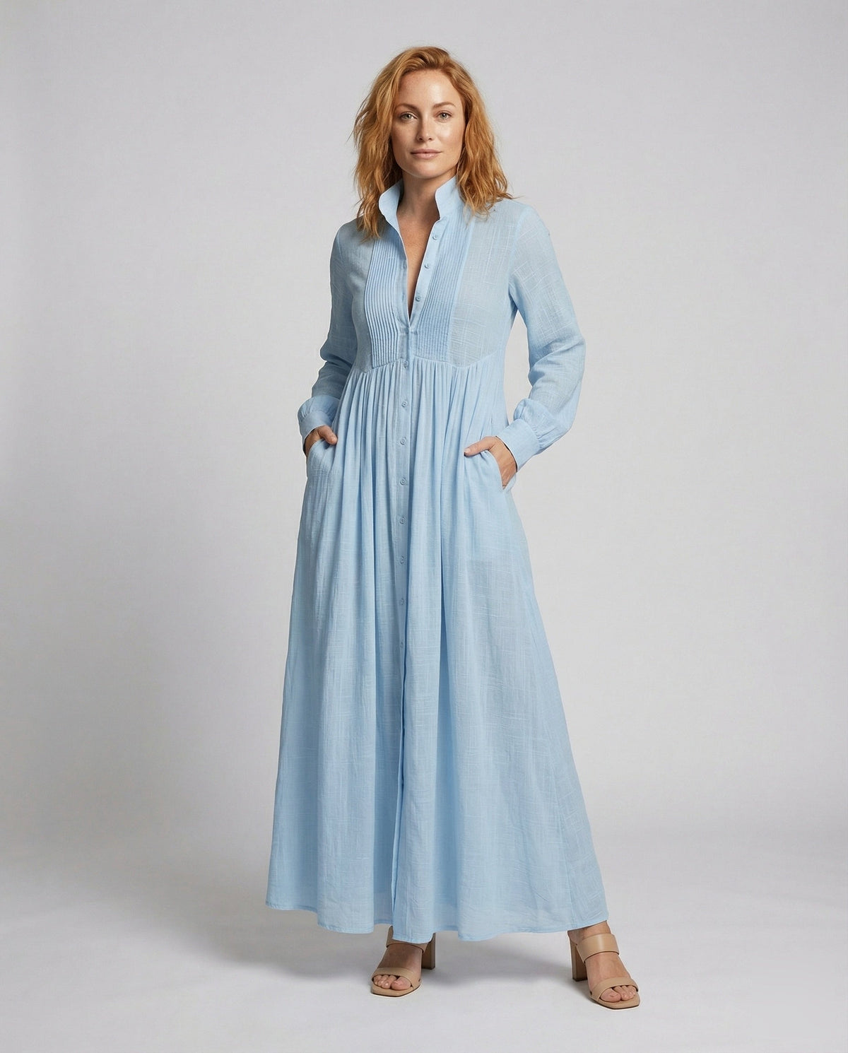 Juno Button-Front Maxi Dress — view 1