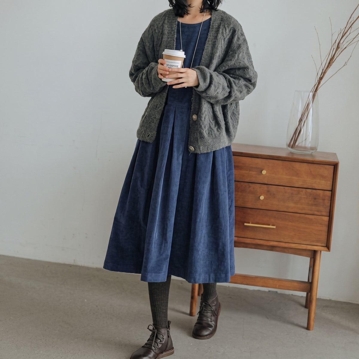Ines Pleated Swing Dress — view 1